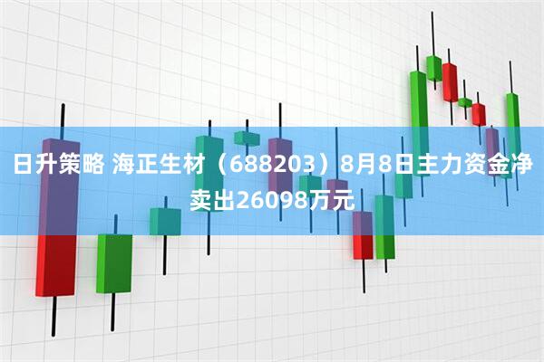 日升策略 海正生材(688203)8月8日主力资金净卖出26098万元