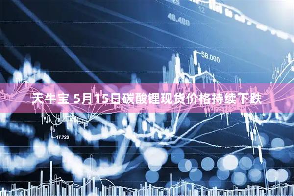 天牛宝 5月15日碳酸锂现货价格持续下跌
