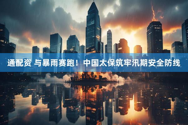 通配资 与暴雨赛跑！中国太保筑牢汛期安全防线